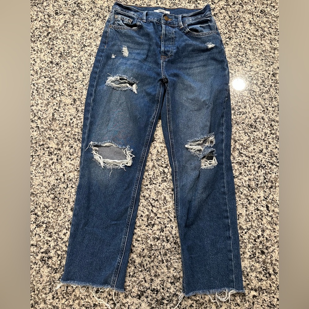 Forever 21 Straight Leg Denim Jeans